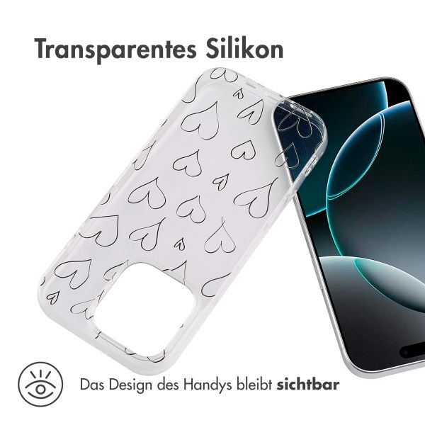 imoshion Design Hülle für das iPhone 16 Pro - Hearts