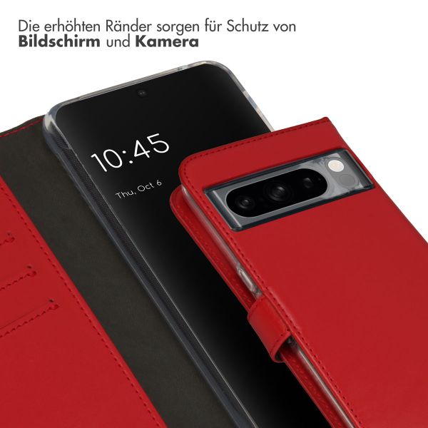 Selencia Echtleder Klapphülle Google Pixel 8 Pro - Rot