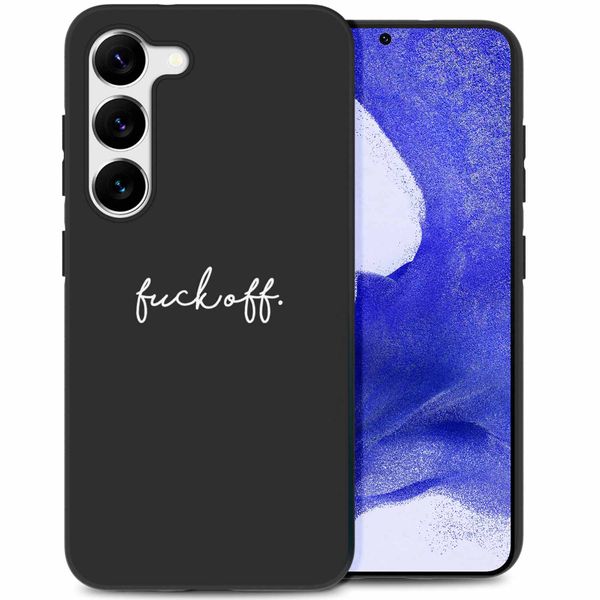 imoshion Design Hülle für das Samsung Galaxy S23 Plus - Fuck Off - Schwarz