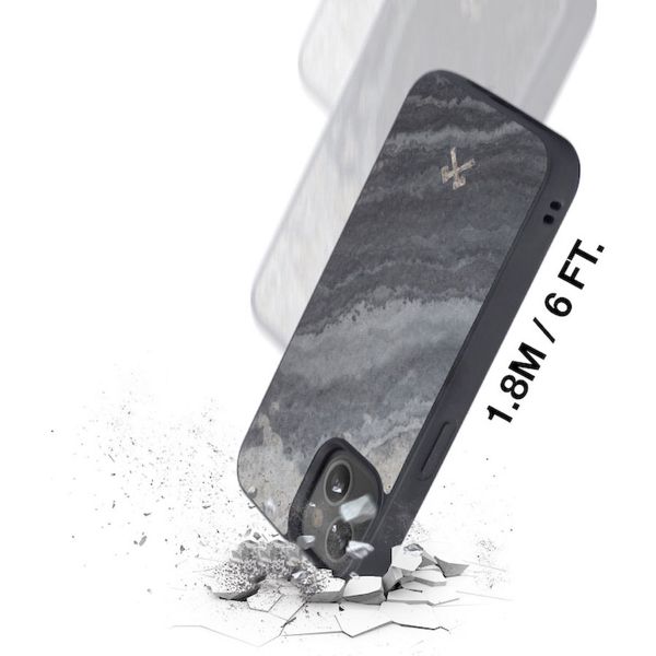 Woodcessories Bumper Case MagSafe Apple iPhone 14 - Real Slate Stone