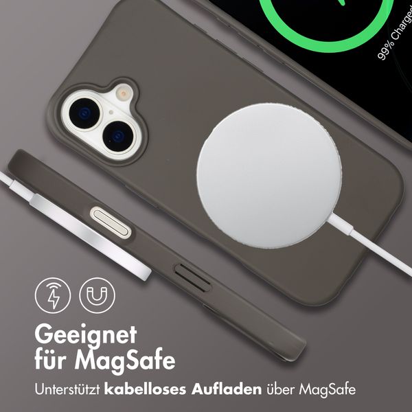 imoshion Color Backcover mit abnehmbarem Handykette und MagSafe Apple iPhone 17 - Black Coffee