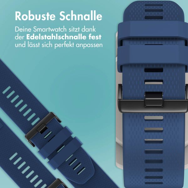 imoshion QuickFit® Silikonarmband - 26 mm Garmin Watch Anschluss - Dunkelblau