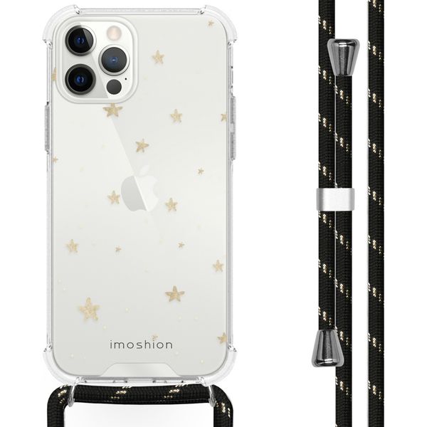 imoshion Design Hülle mit Band für das iPhone 12 (Pro) - Stars Gold