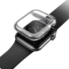 Uniq Garde Hybrid Apple Watch Hülle mit Displayschutz für die Apple Watch 4-6 / SE - 44 mm - Smoked (Tinted Grey)