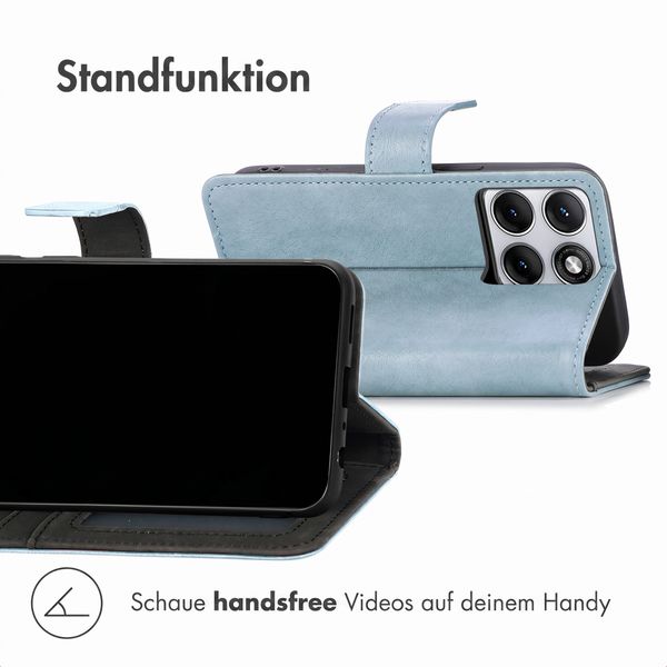 imoshion Luxuriöse Klapphülle Motorola Edge 70 Fusion - Hellblau