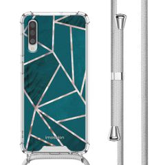 imoshion Design Hülle mit Band Samsung Galaxy A50 / A30s - Petrol Green Graphic