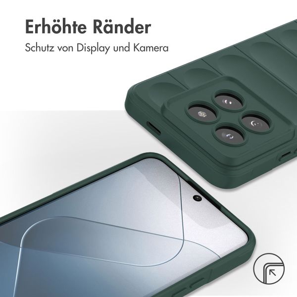 imoshion EasyGrip Back Cover für das Xiaomi 14 Pro - Dunkelgrün