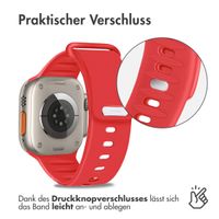 imoshion Silikonband für das Apple Watch Series 1-10 / SE / Ultra (2) - 42/44/45/46/49 mm - Rot