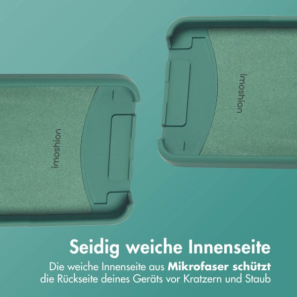 imoshion Color Backcover mit abnehmbarem Handykette und MagSafe Apple iPhone 16e - Dunkelgrün