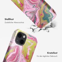 Selencia Vivid Tough Back Cover MagSafe für das iPhone 13 - Marble Pink