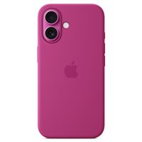 Apple Silikon-Case MagSafe für das iPhone 16 - Fuchsia