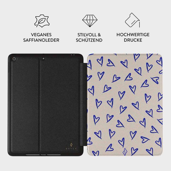 Burga Tablet Case Apple iPad 9 (2021) 10.2 Zoll / iPad 8 (2020) 10.2 Zoll / iPad 7 (2019) 10.2 Zoll - Love Me Right