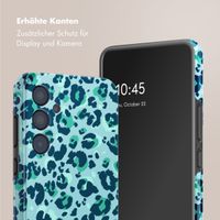 Selencia Vivid Tough Back Cover für das Samsung Galaxy A35 - Wild Spots Light Blue