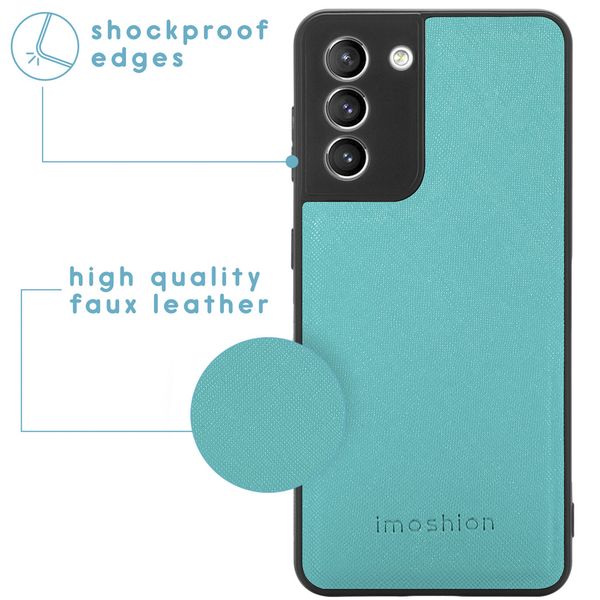 imoshion Luxuriöse Portemonnaie-Klapphülle Samsung Galaxy S21 - Türkis