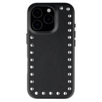 Selencia Studs Backcover mit MagSafe Apple iPhone 16 Pro - Velvet Black