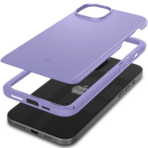 Spigen Thin Fit™ Hardcase für das Apple iPhone 15 - Iris Purple