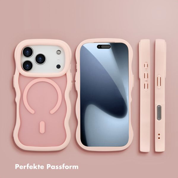 Selencia Wavy Backcover mit MagSafe Apple iPhone 17 Pro - Soft Pink