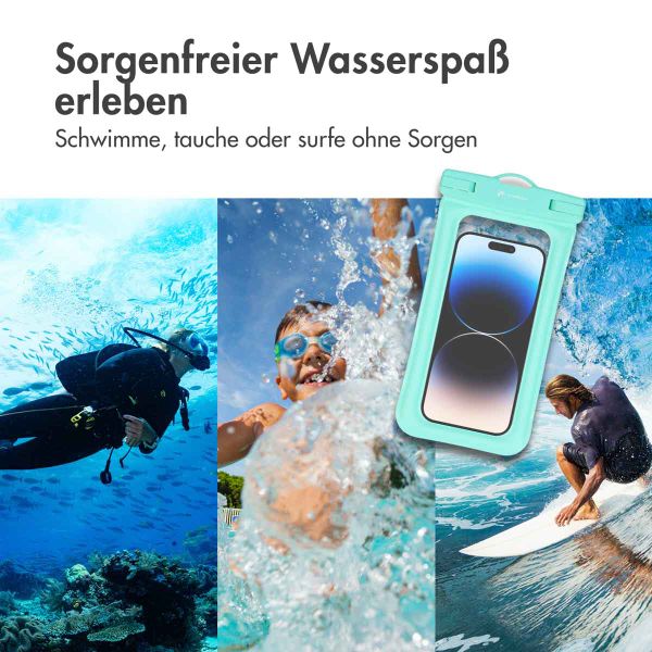 imoshion Universeller, wasserdichter Beutel - wasserdichte Smartphonehülle - Türkis