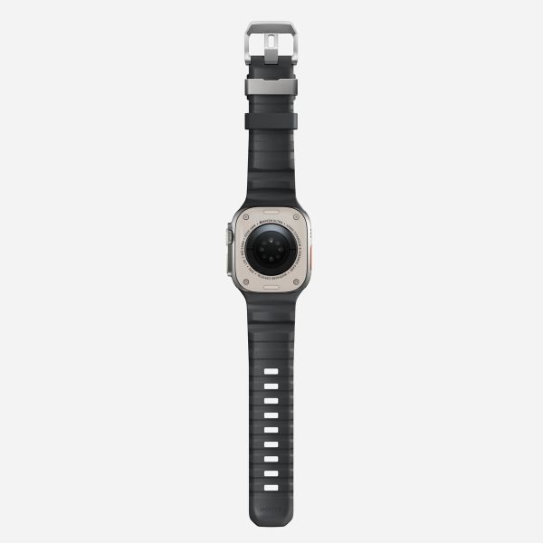 Nomad Rocky Point Armband für das  Apple Watch Series 1 t/m 11 / SE / Ultra (44/45/46/49 mm) - Storm / Titanium