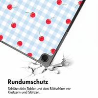 imoshion Design Trifold Klaphülle Samsung Galaxy Tab A11 Plus / A9 Plus - Cherry Check