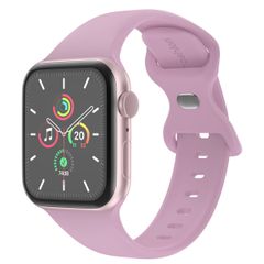 imoshion Silikon-Armband⁺ für  Apple Watch Series 1 t/m 11 / SE / Ultra (44/45/46/49 mm) - Größe M/L - Mauve