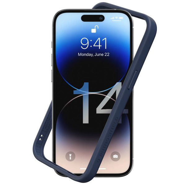 RhinoShield CrashGuard NX Bumper Case für das iPhone 14 Pro - Navy Blue