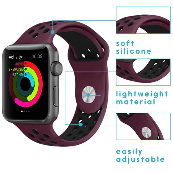 imoshion Silikonband Sport Apple Watch Series 1-9 / SE - 38/40/41 mm / Series 10 - 42 mm