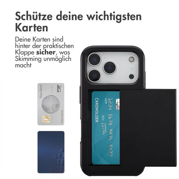 imoshion Backcover mit Kartenfach Apple iPhone 17 Pro - Schwarz
