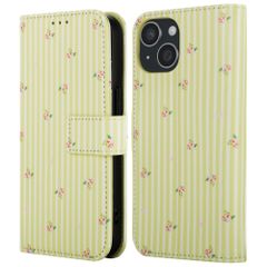 imoshion Design Klapphülle Apple iPhone 15 - Garden Stripes
