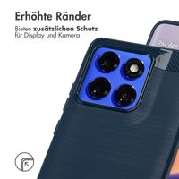 imoshion Brushed Back Cover Motorola Edge 60 Pro - Dunkelblau