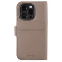 Holdit Wallet Case Magnet Plus für das iPhone 15 Pro - Mocha Brown