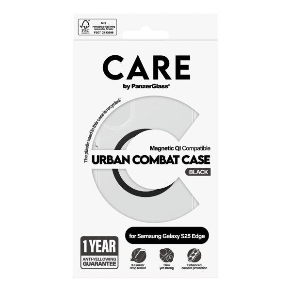 CARE by PanzerGlass Urban Combat Case Samsung Galaxy S25 Edge - Schwarz
