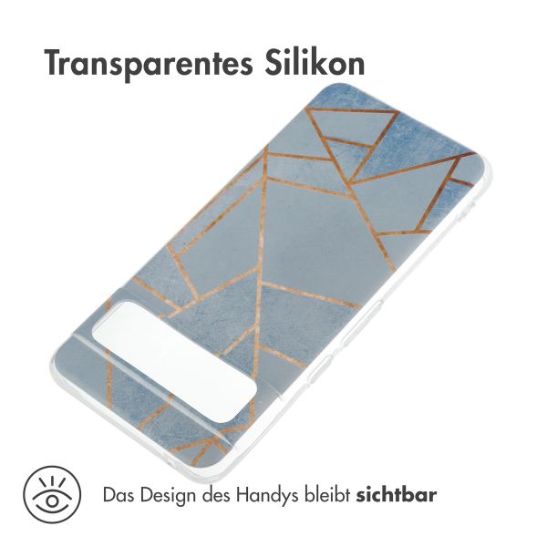 imoshion Design Hülle Google Pixel 8 Pro - Blue Graphic