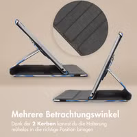 imoshion 360° drehbare Design Klapphülle Apple iPad Air 13 Zoll (2025) M3 / (2024) M2 - White Blue Stripes