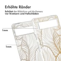 imoshion Design Hülle Google Pixel 6a - Golden Leaves Transparent