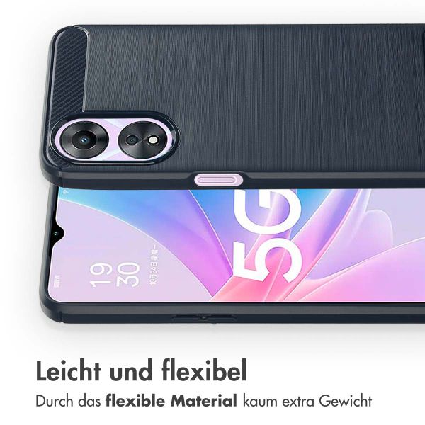 imoshion Brushed Back Cover für das Oppo A78 (4G) - Dunkelblau