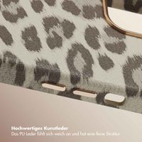 Selencia Sabi Backcover Leopardenmuster mit MagSafe Apple iPhone 14 - Soft Ivory