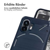 imoshion Brushed Back Cover Nothing Phone (2) - Dunkelblau