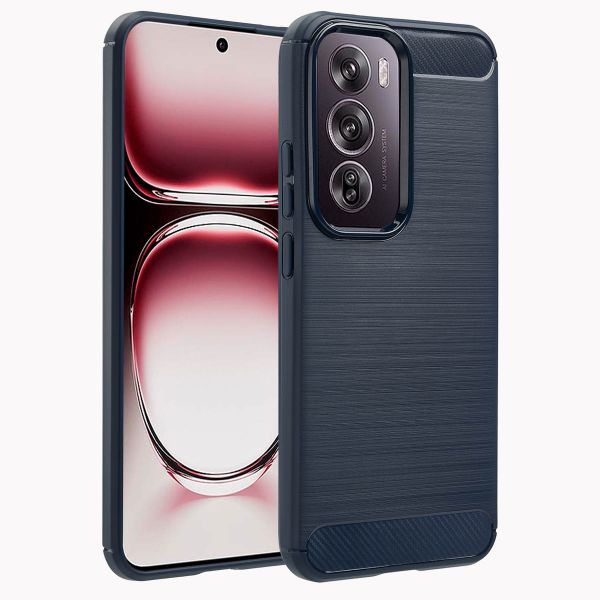 imoshion Brushed Back Cover für das Oppo Reno 12 Pro - Dunkelblau