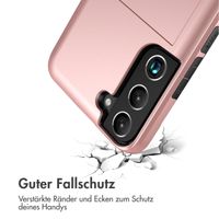 imoshion Backcover mit Kartenfach für das Samsung Galaxy S22 - Rose Gold