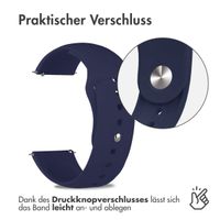 imoshion Silikonband Sport - 20 mm-Universalanschluss - Dunkelblau