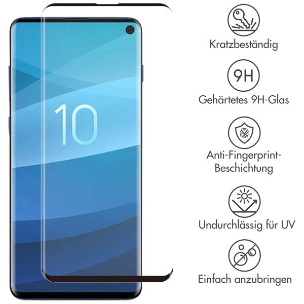 Selencia Premium Screen Protector aus gehärtetem Glas für das Samsung Galaxy S10