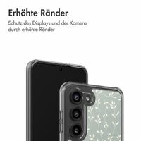 imoshion Design Hülle Samsung Galaxy S23 - Smoke Green Flowers