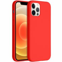 Accezz Liquid Silikoncase für das iPhone 12 (Pro) - Rot