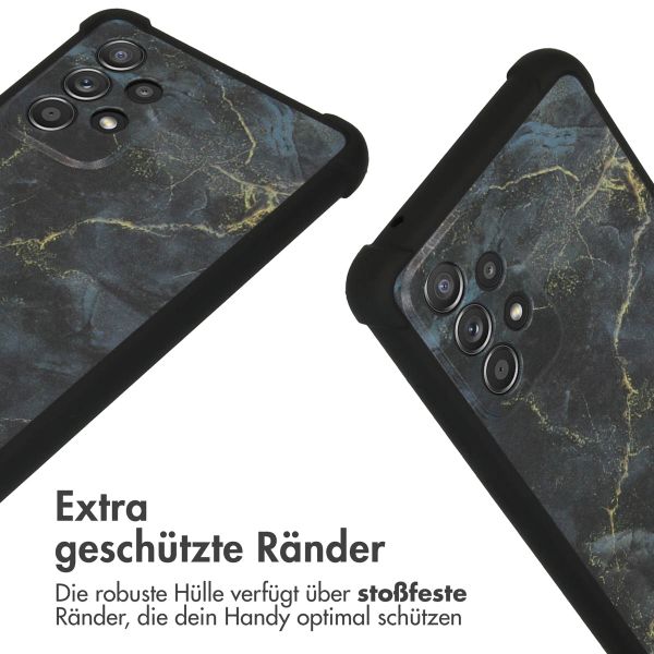 imoshion Design Hülle mit Band für das Samsung Galaxy A52(s) (5G/4G) - Black Marble