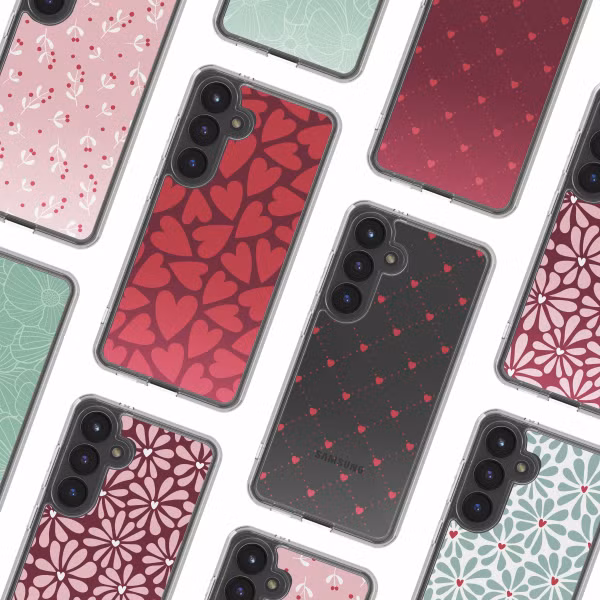 imoshion Design Hülle Samsung Galaxy S24 - Hearty Coral Dust