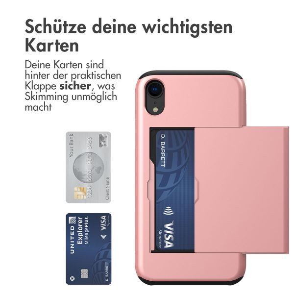 imoshion Backcover mit Kartenfach für das iPhone Xr - Rose Gold