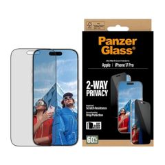 PanzerGlass Ultra Wide Fit Antibakterieller Screen Protector mit Sichtschutz inkl. Applikator Apple iPhone 17 Pro