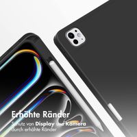 Accezz Smarte Klapphülle aus Silikon Apple iPad Pro 13 (2024) M4 - Schwarz