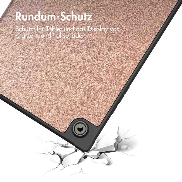 imoshion Trifold Klapphülle für das Samsung Galaxy Tab A8 - Rose Gold